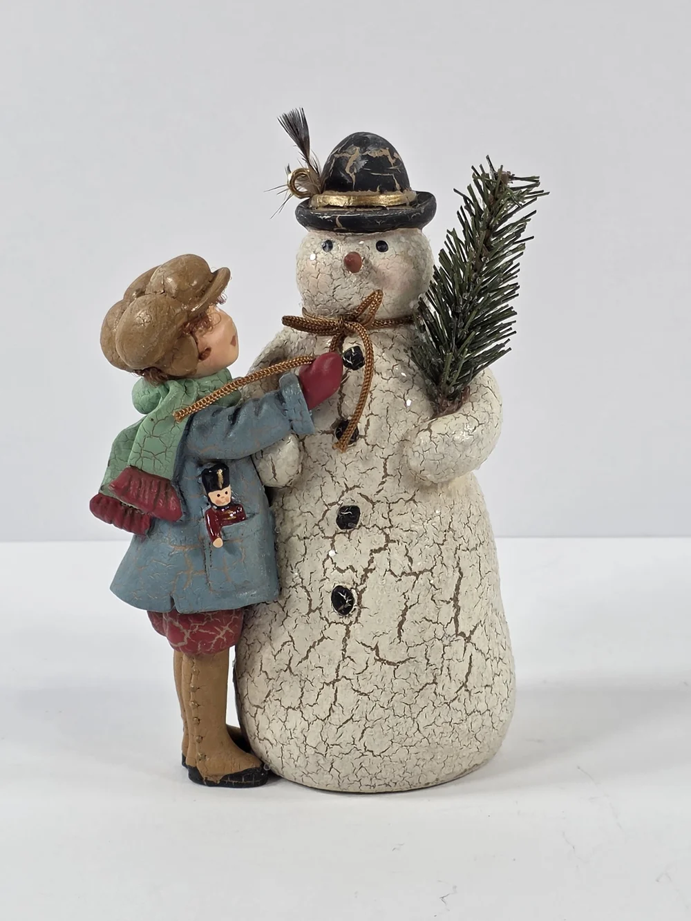 Hallmark A Very Merry Snowman Keepsake Ornament 2003 Crackled Finish